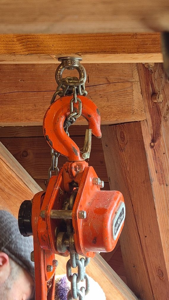 Takel vast (met kettinkje)